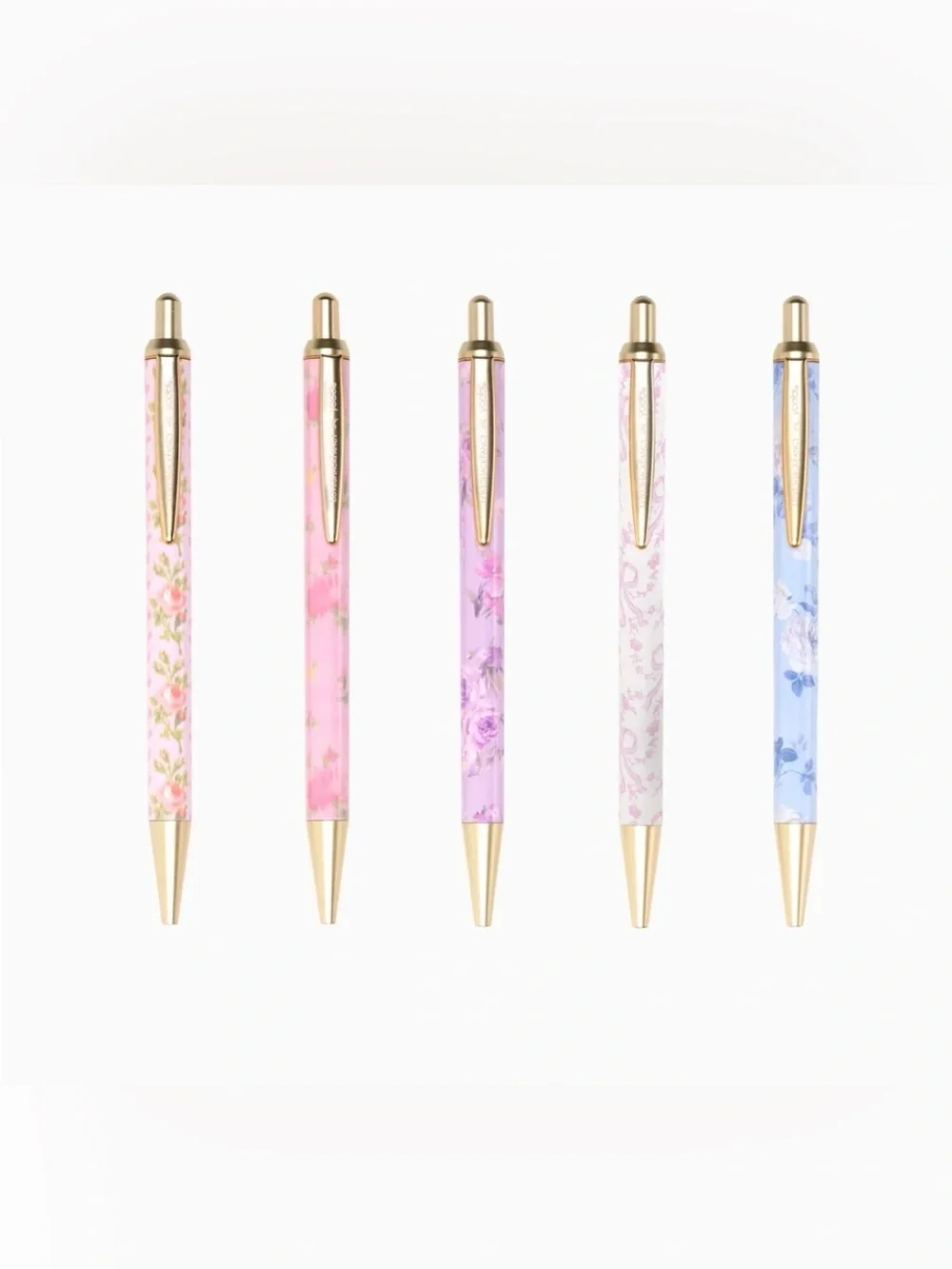 🎀LoveShackFancy │ Yoobi Blooming Heirloom 5 Pack 1.0mm Retractable Ballpoint Pen